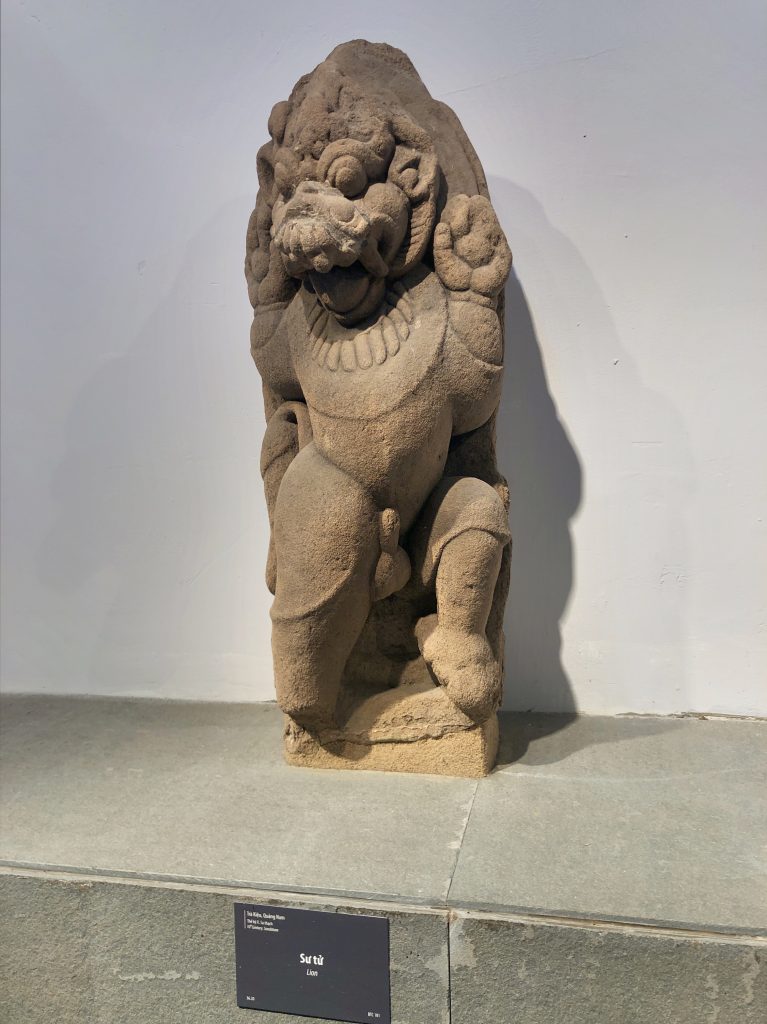 Lion Sculpture. Cham Museum Da Nang.