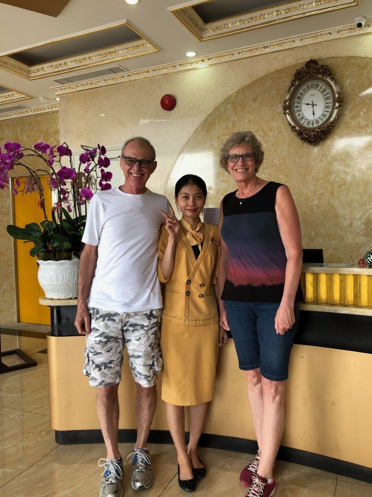 Phuong Thao our most enthusiastic hotel guest relations person at Fivitel Da Nang