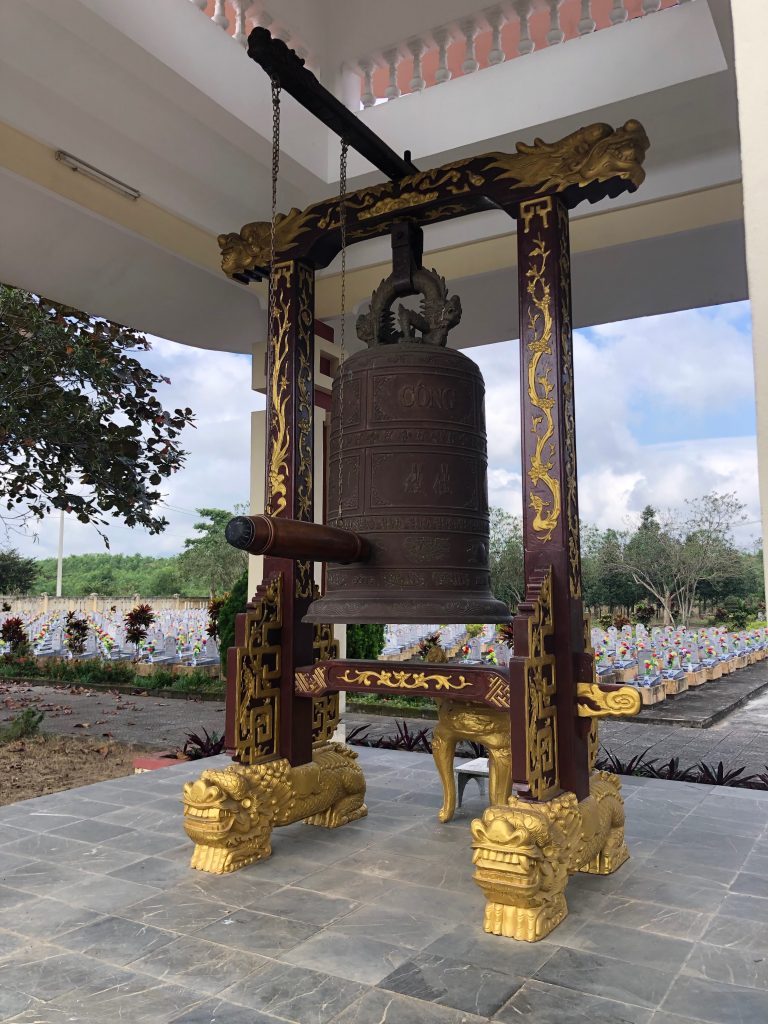 Bell at the North Vietnamese military Cemetery.