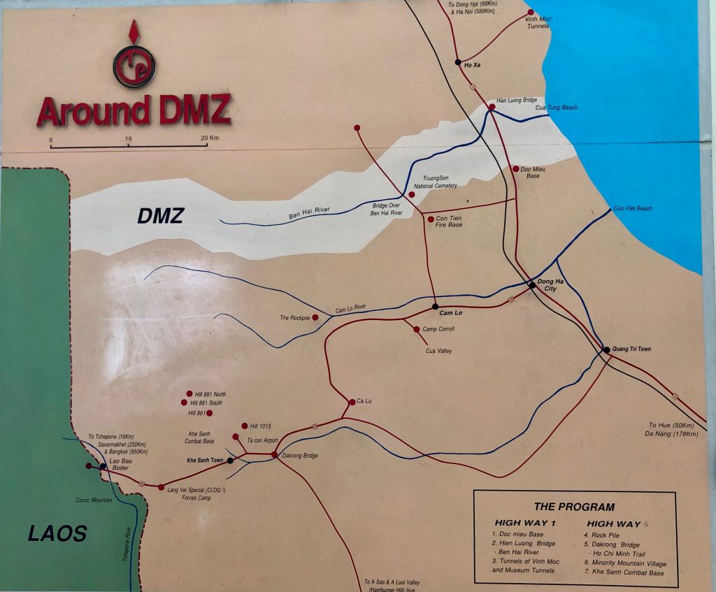 DMZ Demilitarized Zone of Vietnam from the Vietnam war.